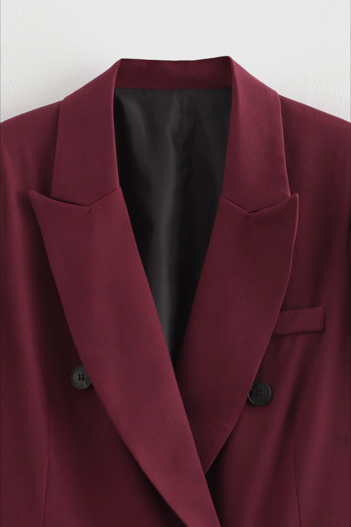 Oversized Wide Lapel Structured Blazer