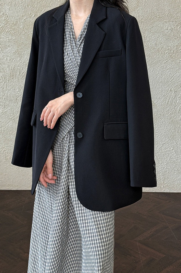 Split Back Relaxed Fit Blazer